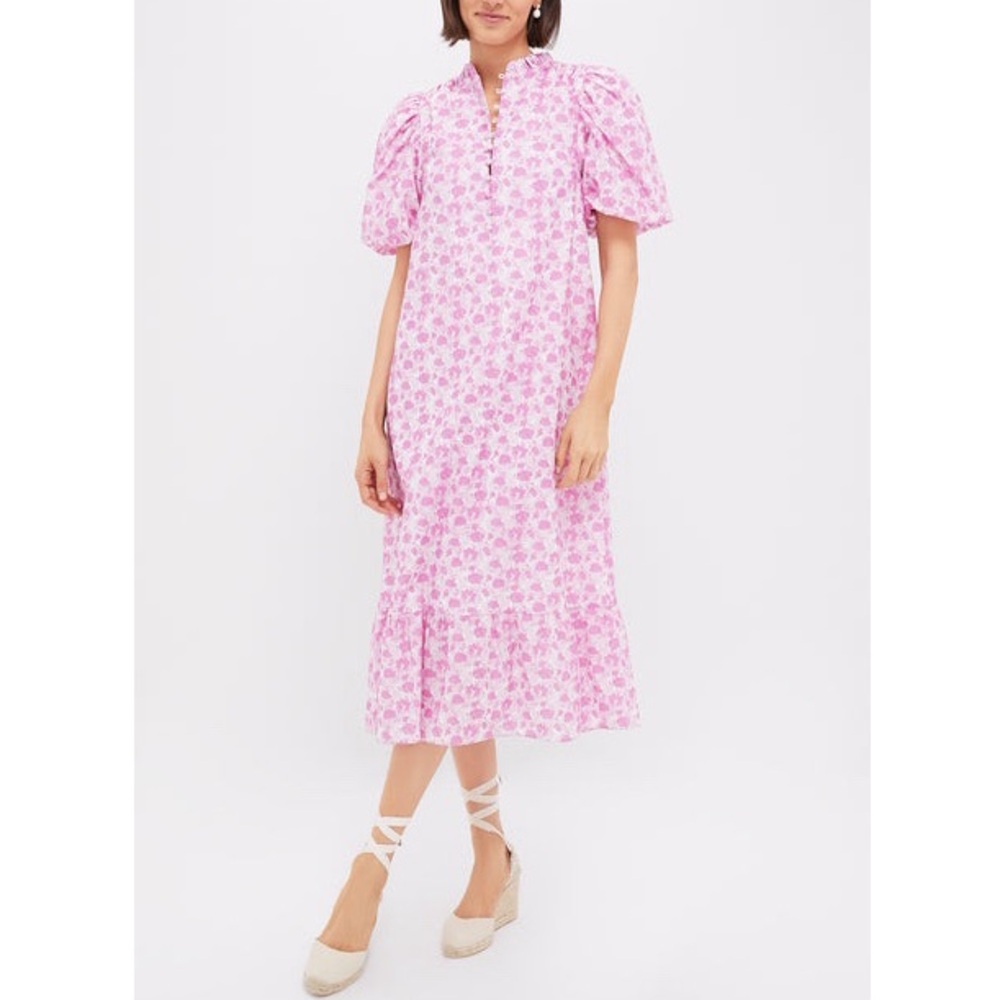 HYACINTH HOUSE
Pink and White Floral Mimi Midi Dress - Picture 12 of 12